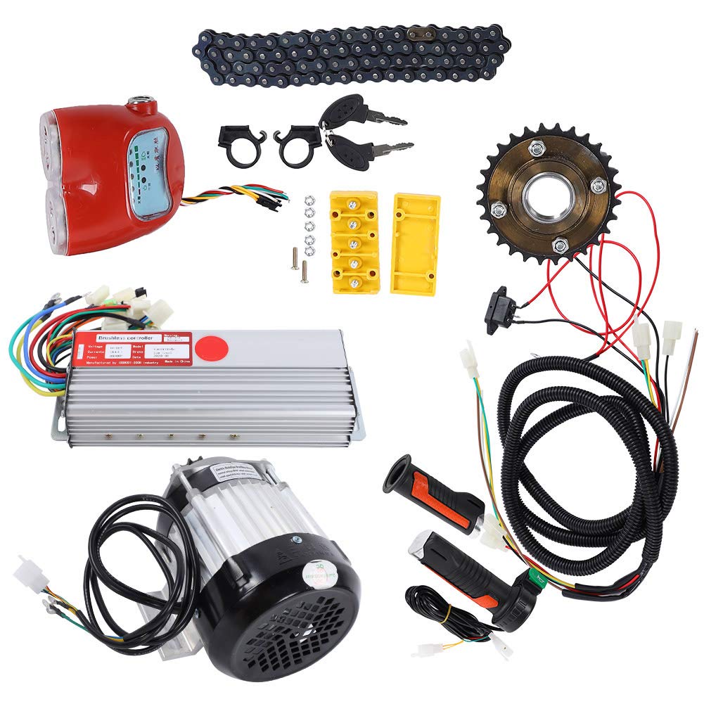 Weojeviy 48V 800W Electric Bike Tricycle Scooter Kit - Brushless DC Motor Conversion Kit for DIY E-Bike & E-Trike Projects - Perfect for Commuting, Grocery Shopping & Outdoor Adventures