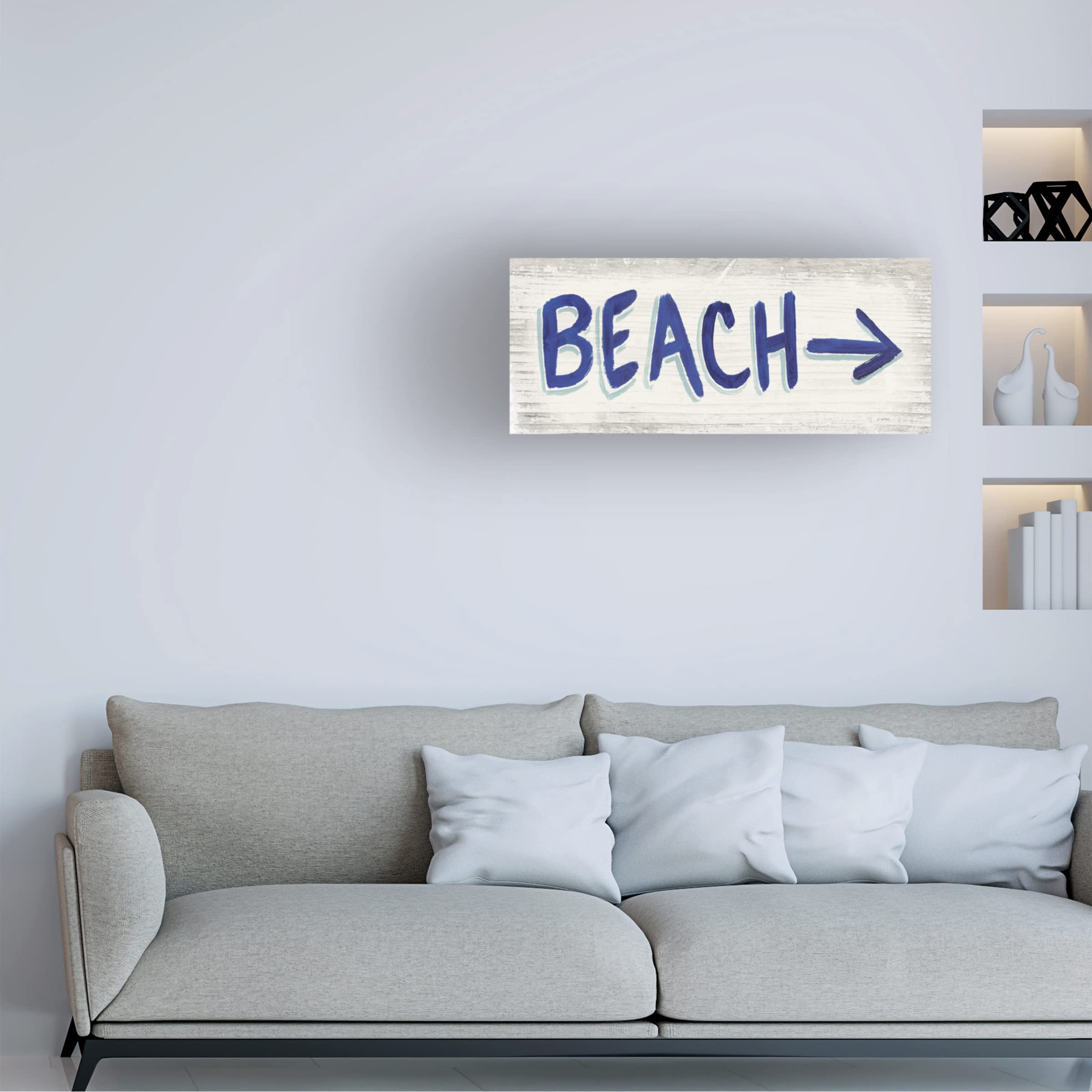 Trademark Fine Art 'Beach Time VII' Canvas Wall Art by James Wiens - Perfect for Living Room, Bedroom & Coastal Home Decor