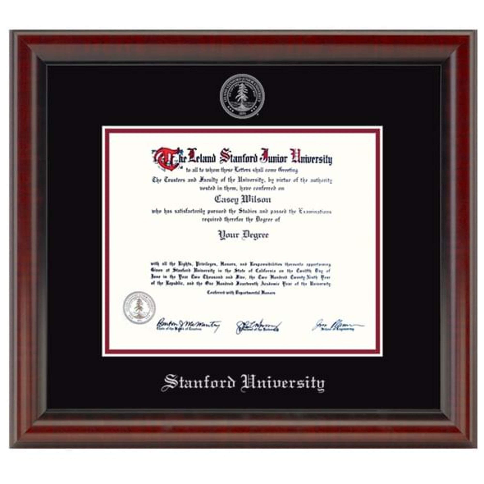 NCAA Unisex Adult Diploma Frame - Premium Wood Display for Graduation Certificates & Awards - Perfect for Home, Office, or Gift Giving