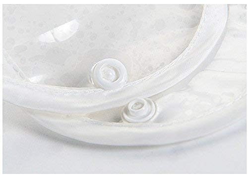 HongGun Waterproof Pet Raincoat - Transparent Dog Rain Jacket for Small Dogs & Puppies, Fashionable & Durable Rainwear (XS, White) - Perfect for Walking in Rainy Weather & Outdoor Adventures