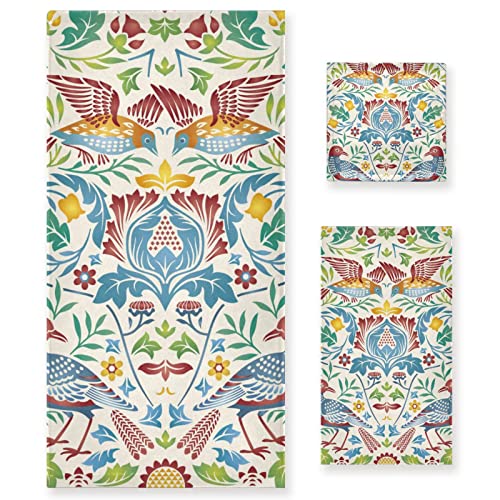 Retro Floral Birds