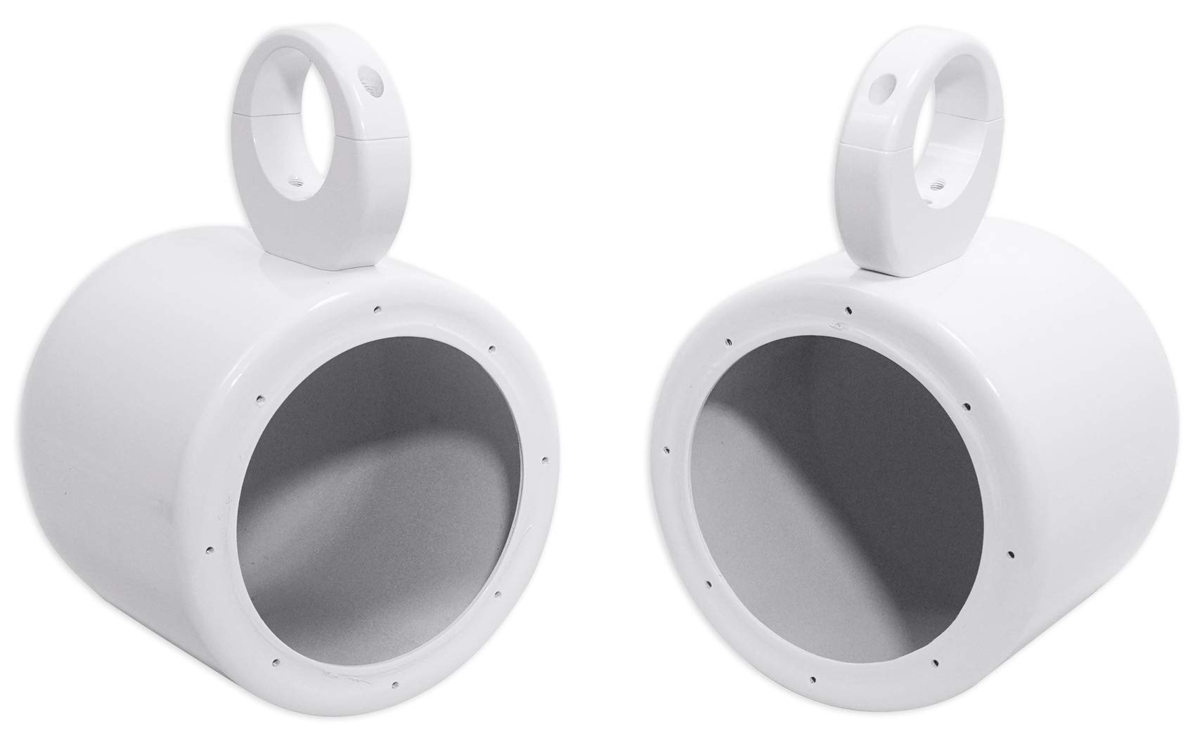 MB Quart NF1-116 6.5 Inch 80 Watt White Marine Wakeboard Tower Speakers - Premium Waterproof Boat Audio System for Wakeboarding, Yachting & Outdoor Water Sports