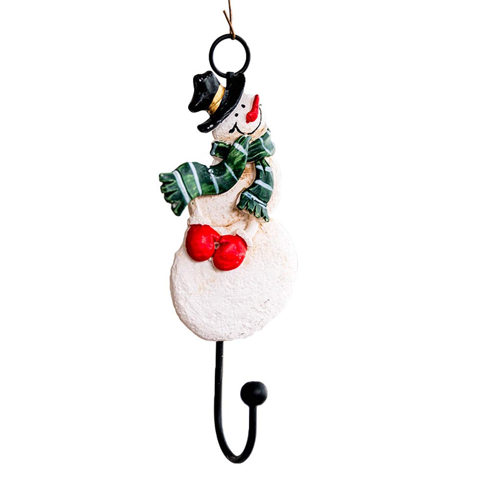HHmei Christmas Creative Wall Hooks - Resin Decorative Hooks for Kitchen, Bedroom, Outdoor & Party Decor - Blue & Silver Ornament Set for Tree, Table & Wall Lights - Perfect for Holiday Home Decorations & Festive Gatherings