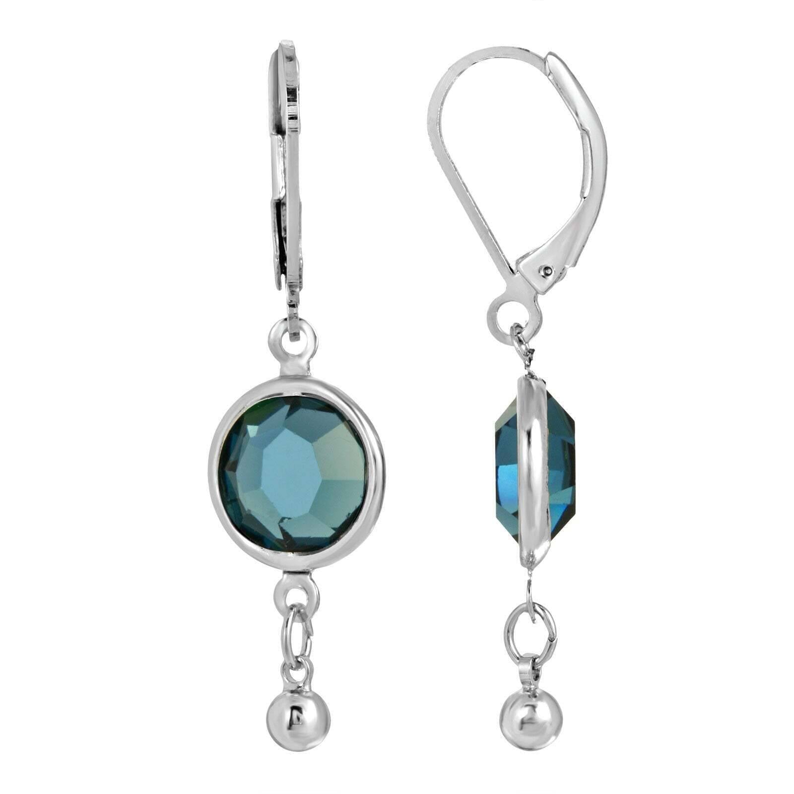 1928 Austrian Crystal Drop Earrings - Vintage Jewelry for Women, Elegant Dangle Earrings for Party, Wedding & Special Occasions