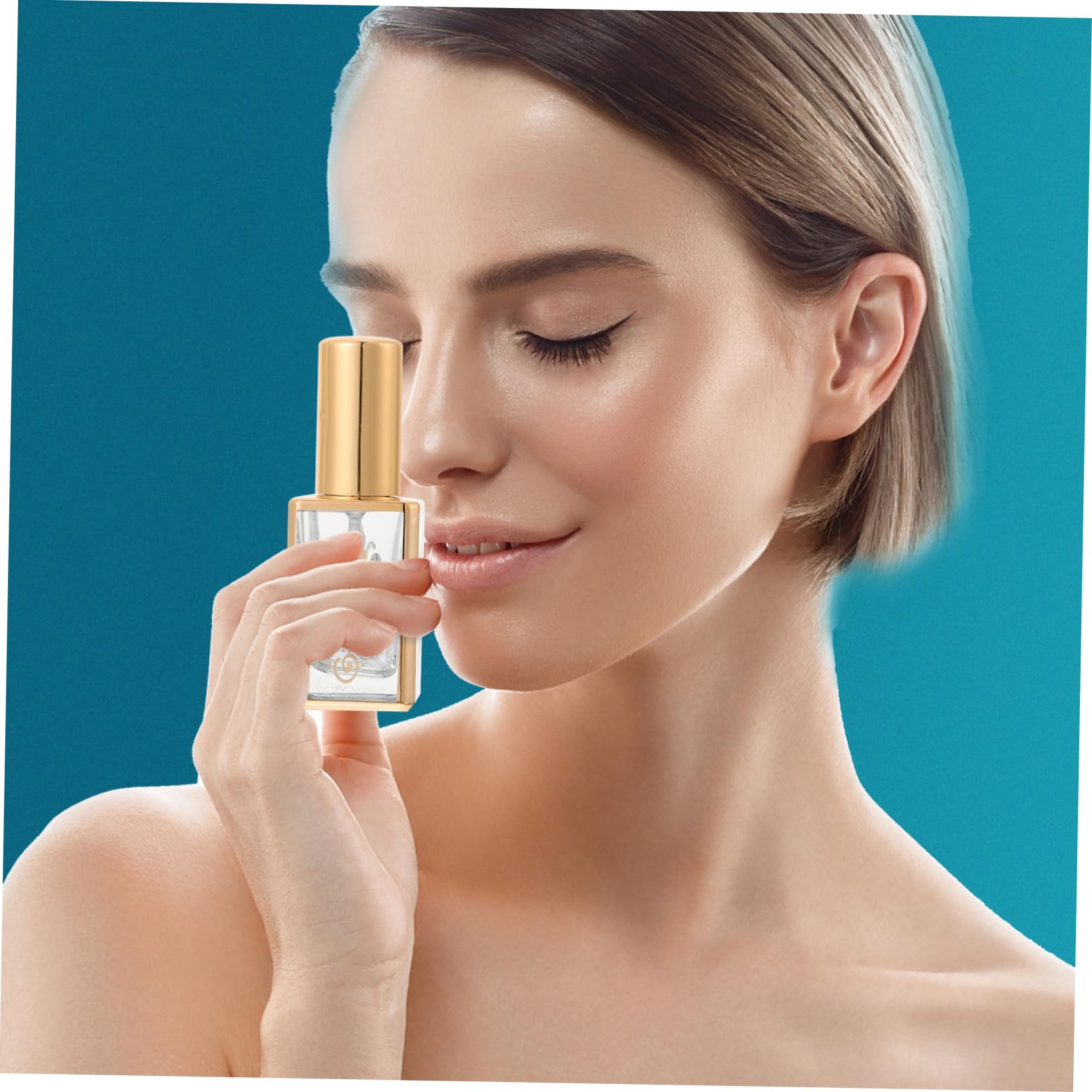 DOITOOL 4 Pack Empty Perfume Bottles - Mini Terrarium Glass Spray Bottles, Portable Travel Refillable Perfume Atomizers for Essential Oils & Fragrances - Perfect for DIY, Gifts, and On-the-Go Use