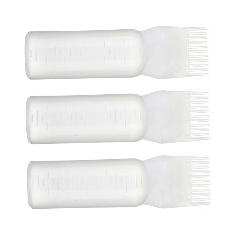 FOMIYES 3pcs Scalp Comb Applicator Set for Hair Dye & Cleaning | Barber Styling Tools