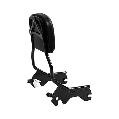 Premium TCMT Sissy Bar Backrest with Docking Hardware Kit - Compatible with Harley Davidson Heritage Classic FLHC, Street Bob FXBB (2018-2025), Softail Standard (2022-2024), Softail Slim FLSL & Deluxe FLDE (2018-2021) - Perfect for Long Rides & Passenger Comfort