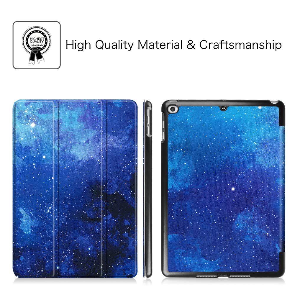 Fintie SlimShell Case for iPad 6th/5th Generation & iPad Air 2/Air 1 (9.7 Inch 2018/2017 Model) - Lightweight Stand Cover with Auto Sleep/Wake Feature, Starry Sky Design - Perfect for Work, Study & Travel Protection