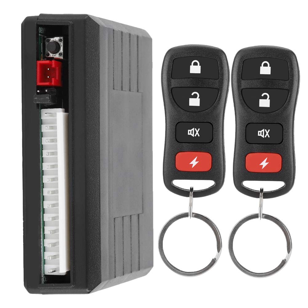 Universal Car Keyless Entry System - Central Locking Kit with Remote Control for Easy Door Locking | Ideal for Vehicle Security & Convenience