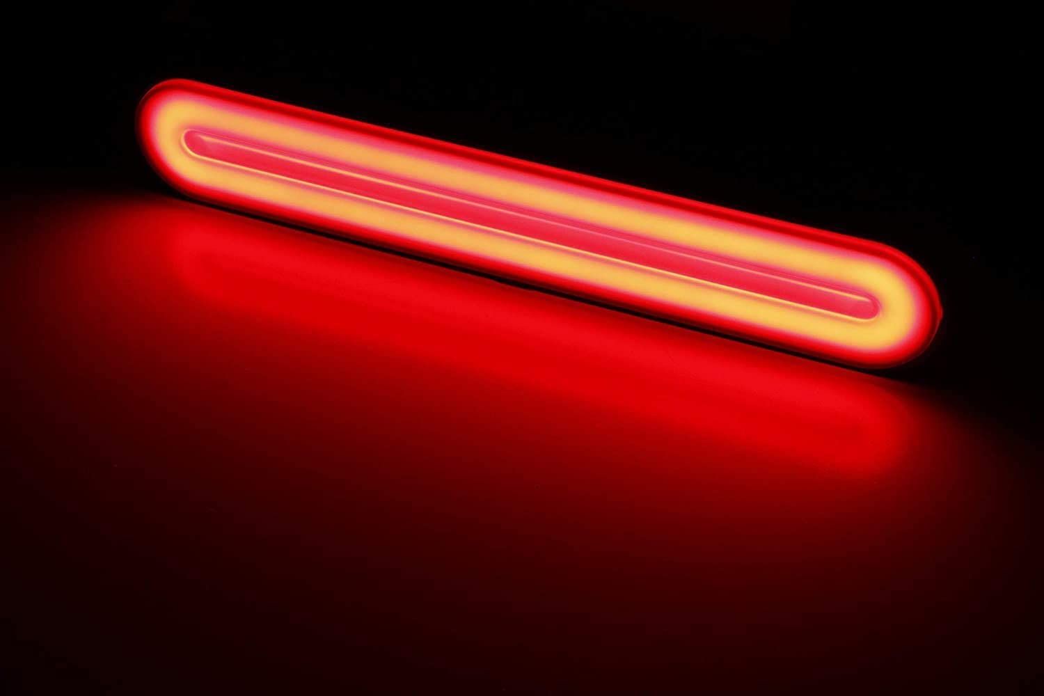 Universal LED Brake Tail Light & Turn Signal Strip for Harley Davidson - Vertical Mount Rear Fender/Bagger with Parking & Stop Light (Red/Amber) - Perfect for Motorcycle Safety & Customization