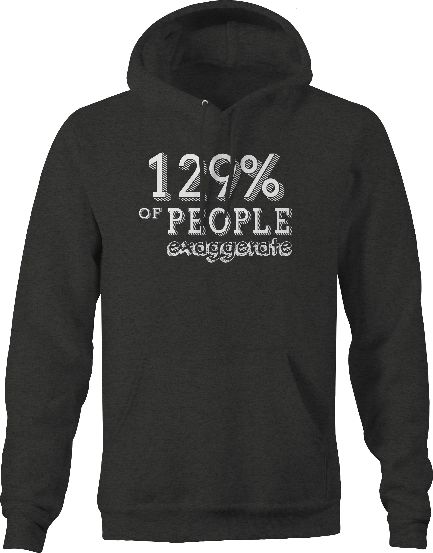 VIL Men's Sarcasm Hoodie - Funny Graphic Pullover Sweatshirt (Gray) - Perfect for Casual Wear, Gifts & Everyday Comfort