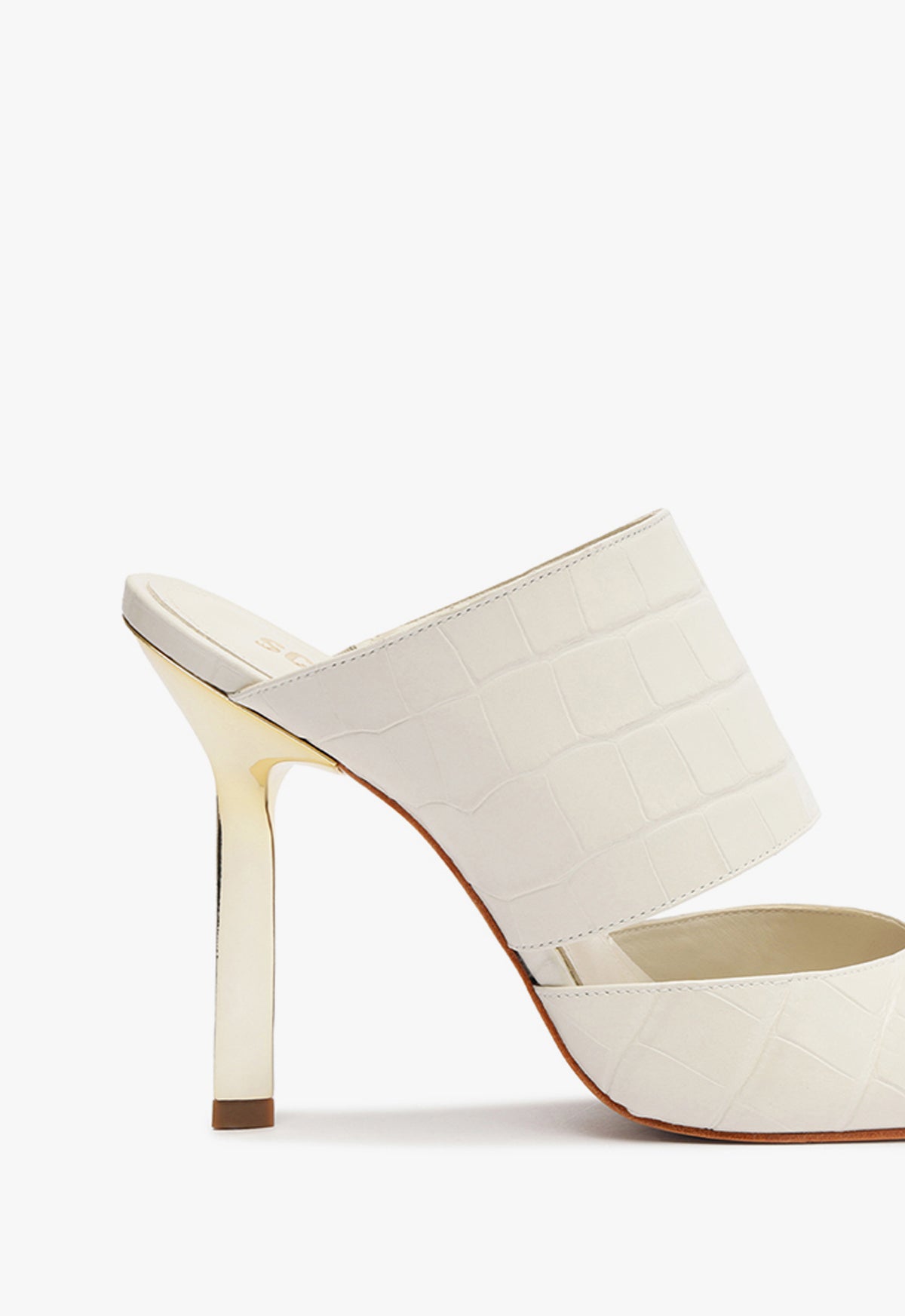 Ciara Crocodile Embossed Leather Pump Women's High Heel Shoes - 3.5 Inch Heel Height (Style F24) - Perfect for Office, Parties & Special Occasions