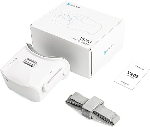 BetaFPV VR03 FPV Goggles with DVR Recording - HD Immersive Drone Racing Glasses for FPV Flying & Aerial Photography | Perfect for Drone Pilots, Quadcopter Enthusiasts & RC Hobbyists