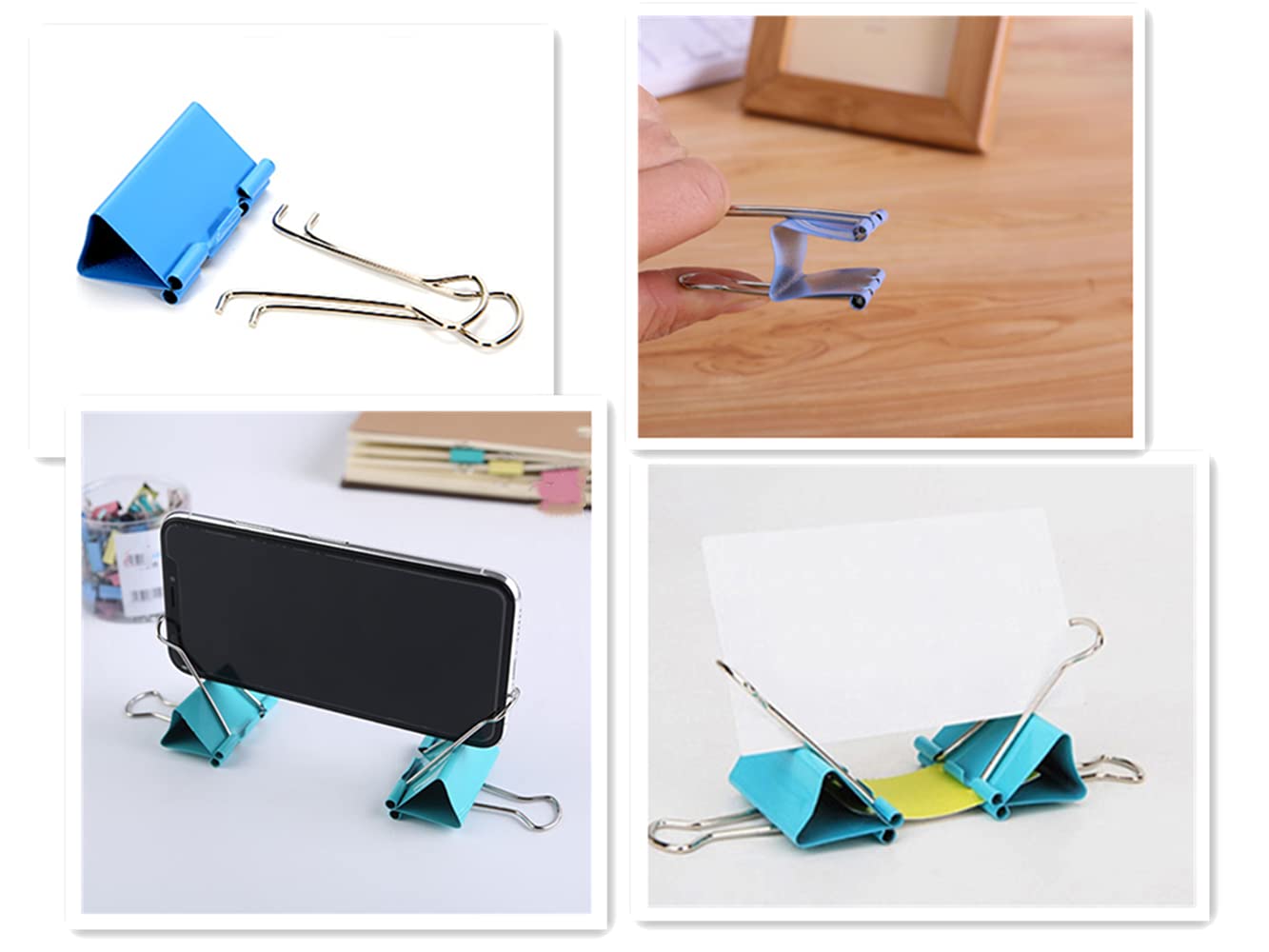 Extra Large 2 Inch Binder Clips - 12 Pack Colorful Heavy Duty Paper Clips for Office, School & Home - Perfect for Organizing Documents, Bulletin Boards & Craft Projects