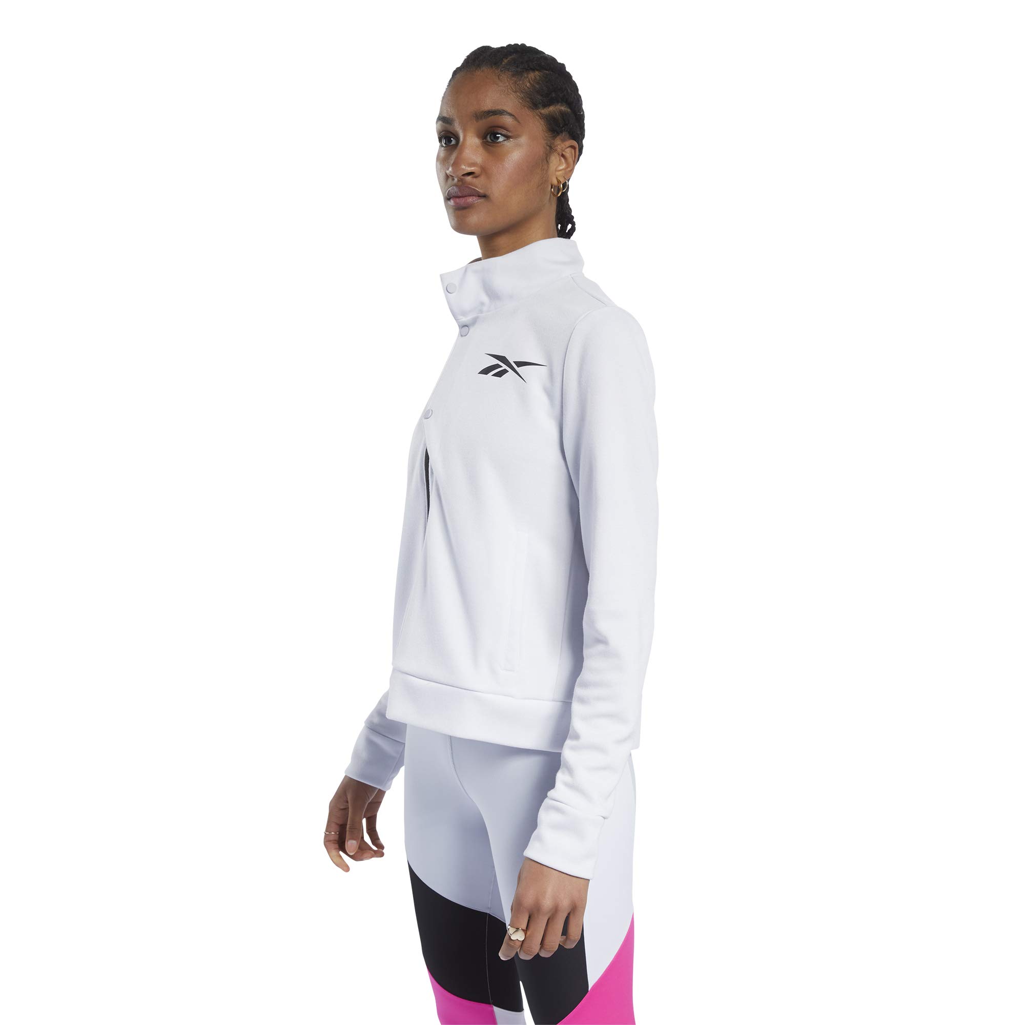 Reebok Women's Full Zip Training Jacket - Lightweight Workout Hoodie for Gym, Running & Outdoor Activities | Athletic Track Jacket for Women