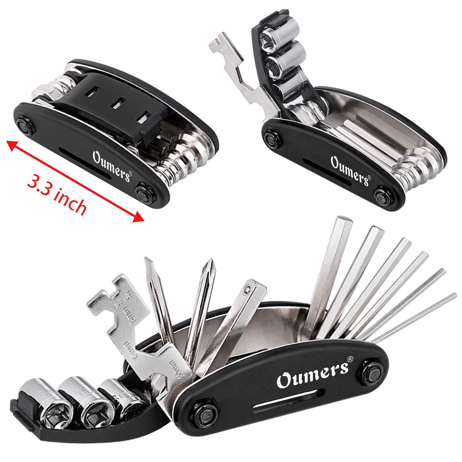 Oumers Bike Cleaning Brush Kit - Durable Chain & Tire Cleaner for Motorcycles & Bikes - Perfect for Outdoor Maintenance