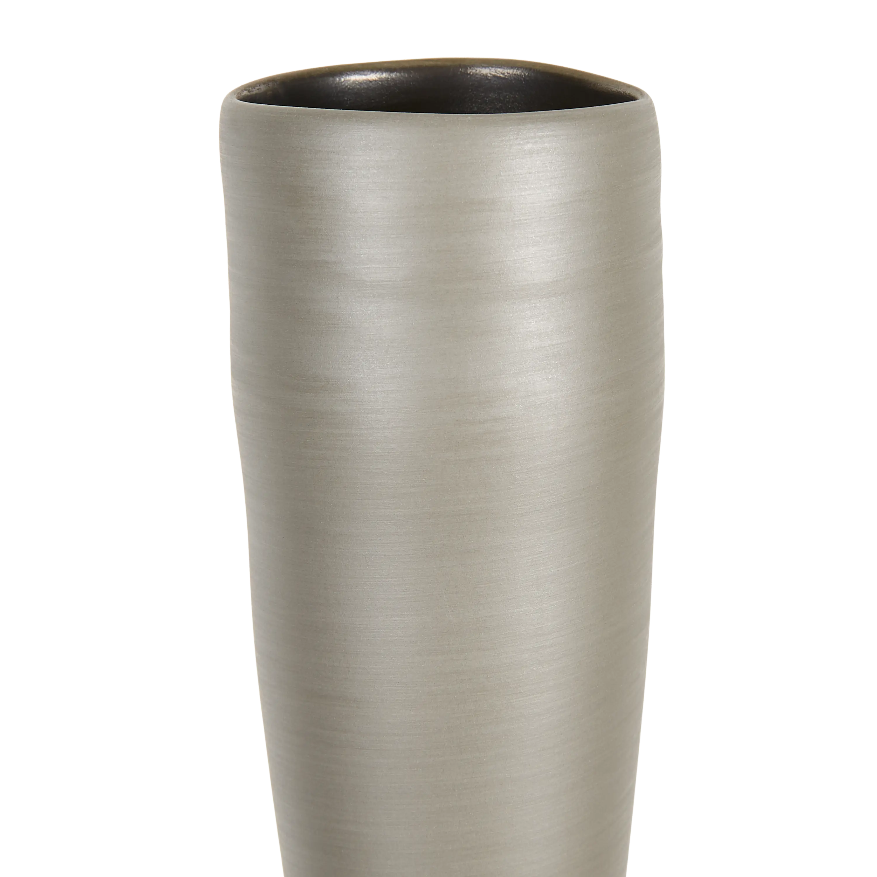 Elegant Bronze Flute Vase - 24 Inch Tall Decorative Flower Vase for Home Decor, Wedding Centerpieces & Luxury Gift Giving