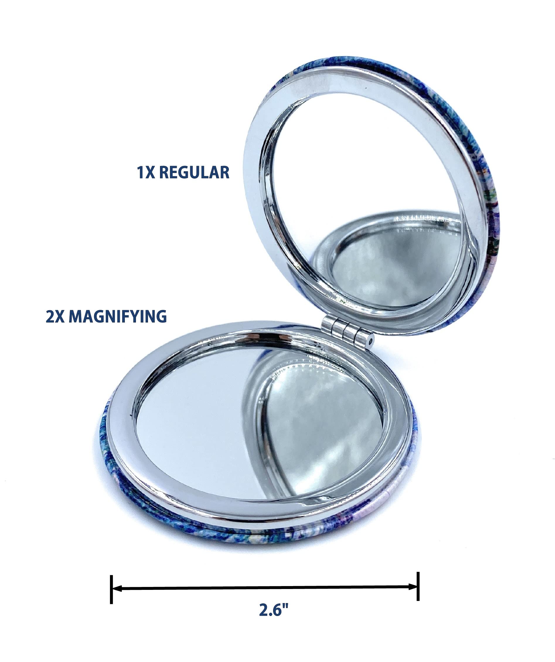 Foldable Handheld Mirror Compact Set - Pocket Size Travel Mirror for Purses, Red Lipstick Mirror, Bulk Compact Mirror - Perfect Gift for Mom, Women, Makeup & Travel Essentials