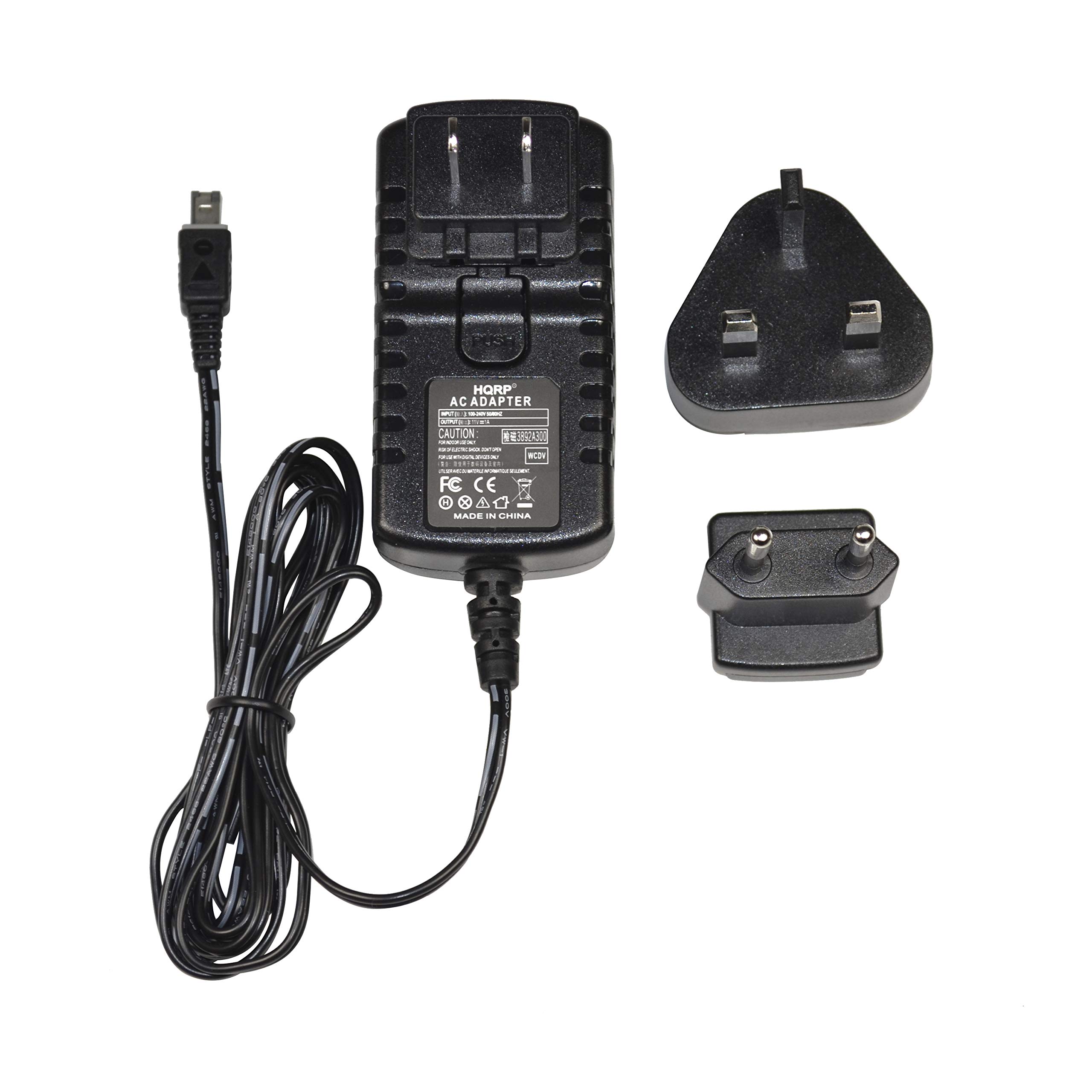 HQRP AC Adapter Charger for JVC Camcorder Models AP-V14 to AP-V21, GR-DA30U, GR-DA30US, GZ-MG670, GZ-MG670U, GR-SXM38U, GRSXM38U, GZ-MG465BUS, GR-D230US, GZ-MS100 - Power Supply Replacement for Home & Travel Use