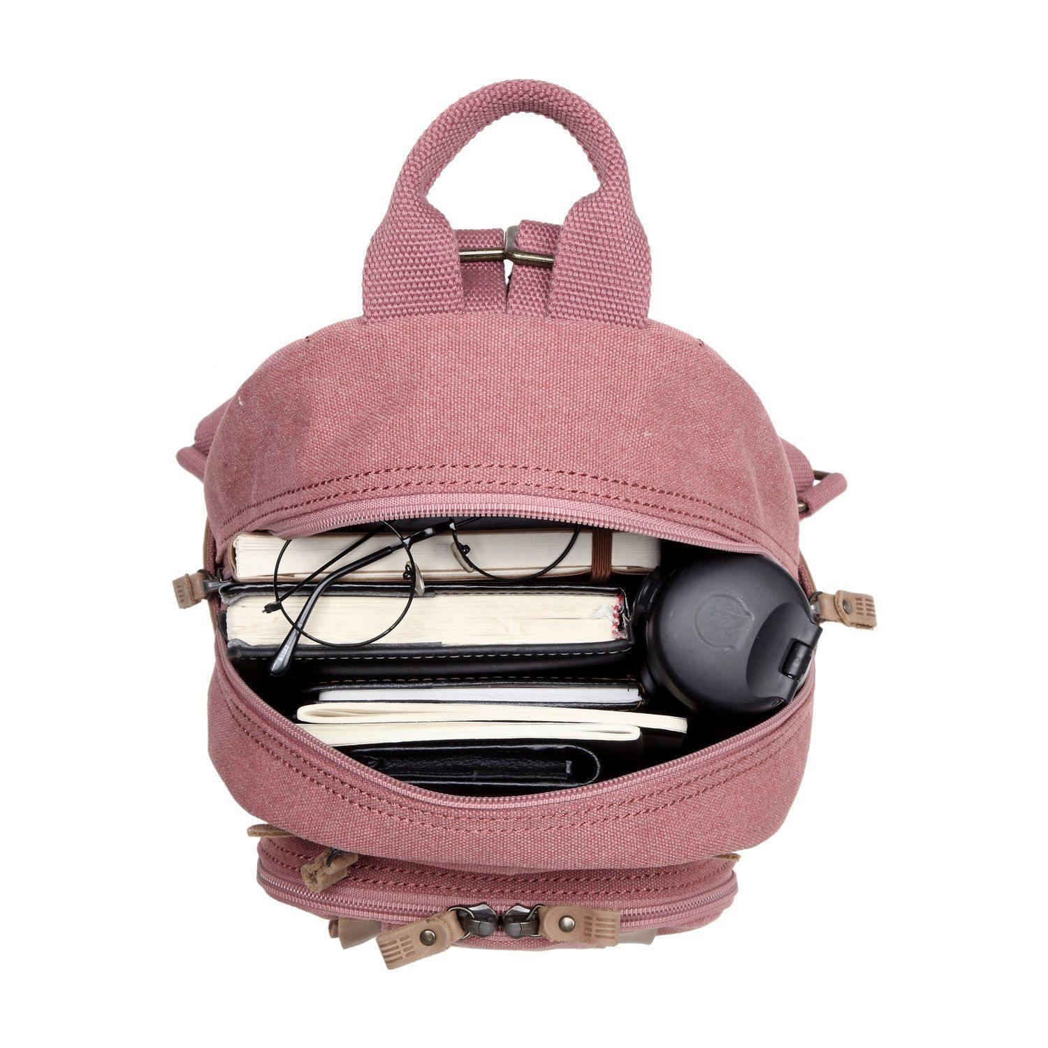 TRP0255 Troop London Classic Canvas Backpack Small - Durable School & Travel Backpack for Men & Women - Perfect for College, Commuting & Outdoor Adventures