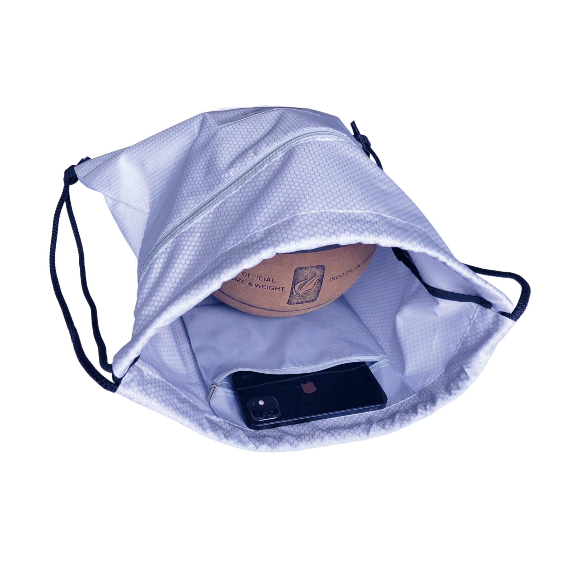 2-Pack Drawstring Backpack - Lightweight Gym Sports Travel Bag for Men & Women - Perfect for Yoga, Basketball, Football & Travel - Grey