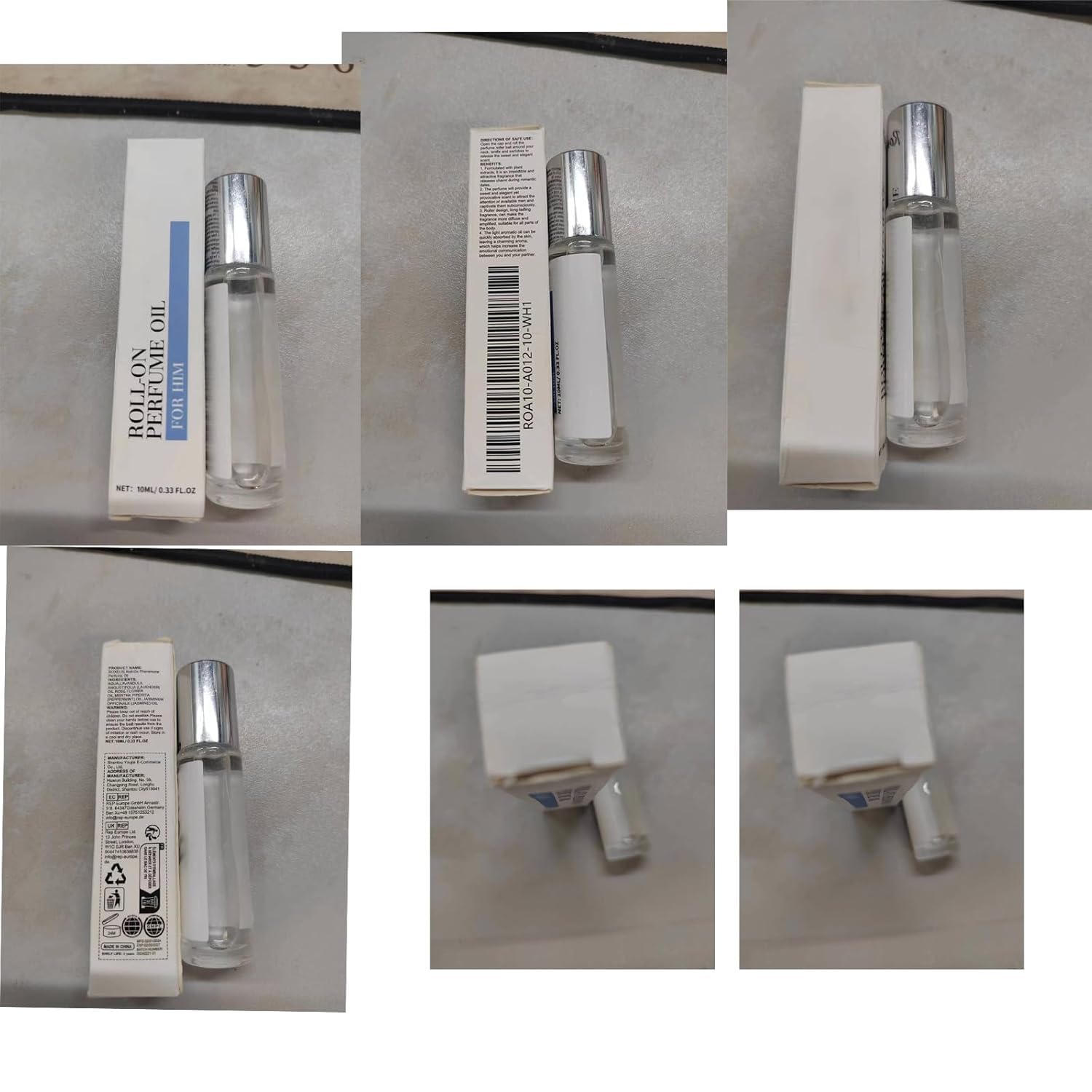 Premium Box Rose Perfume Oil for Men - Valentine's Day Gift, Long-Lasting Roll-On Fragrance, Portable Cologne for Him - Perfect for Date Nights, Office & Special Occasions