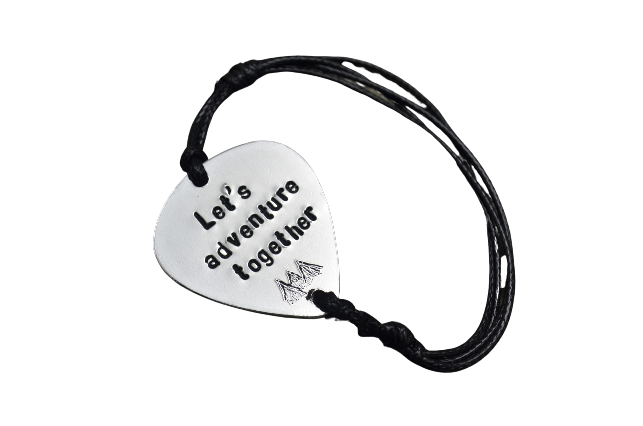 Custom Engraved Guitar Pick Bracelet for Men - Personalized Music Lover Gift for Boyfriend, Anniversary & Birthday - Unique Jewelry for Musicians & Rock Fans - Perfect for Concerts, Gigs & Special Occasions