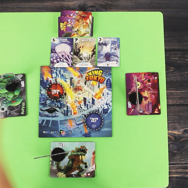 Premium Cat Kraken Krakitten Board Game Mat - Non-Slip Gaming Surface for Tabletop Games - Perfect for Magic: The Gathering, Pokemon, and Card Game Enthusiasts