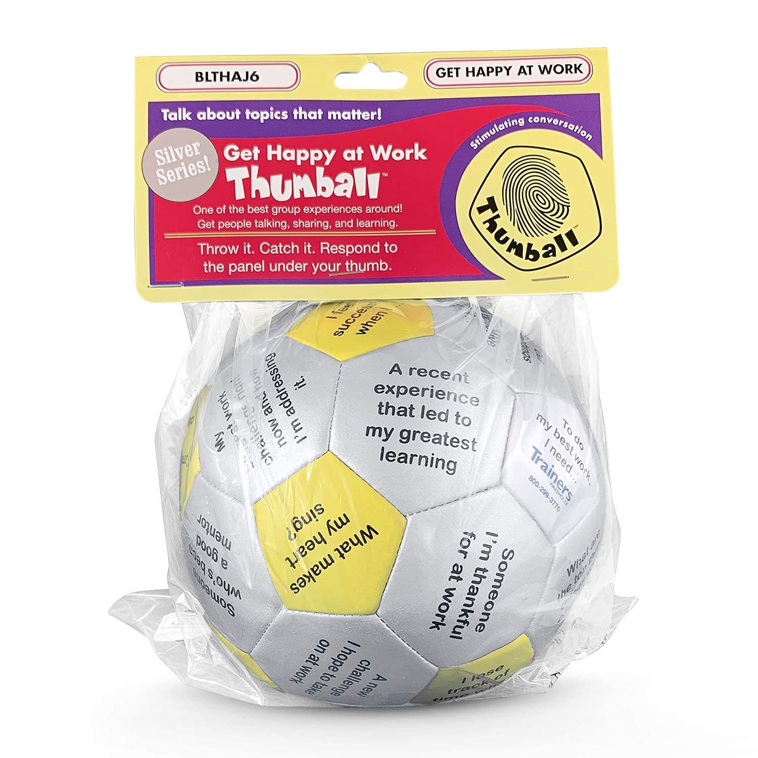 Trainers Warehouse Thumball Bundle - Fun Conversation Starter & Icebreaker Games for Team Building (Includes Get Happy at Work, Getting to Know You, Common Ground) | Perfect for Office Meetings, Classroom Activities & Group Therapy Sessions