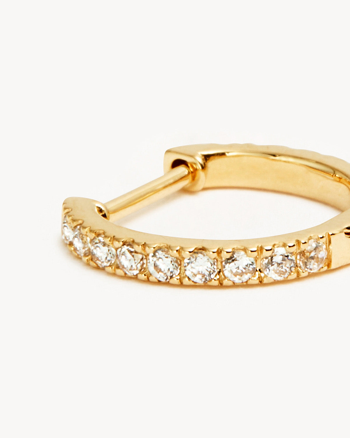 14K Solid Gold Mist Diamond Hoop Earrings for Women - Dainty Everyday Luxury Jewelry - Perfect for Gifts, Date Nights & Special Occasions