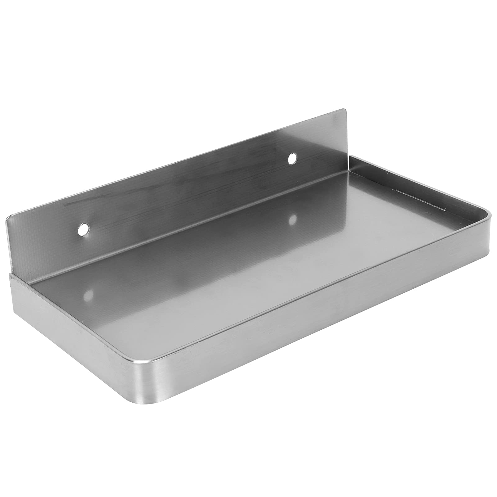 Stainless Steel Bathroom Phone Holder & Towel Shelf - Wall Mounted Storage Organizer for Toilet & Bathroom (185x90mm, Brushed Finish) - Perfect for Shower, Spa & Home Organization