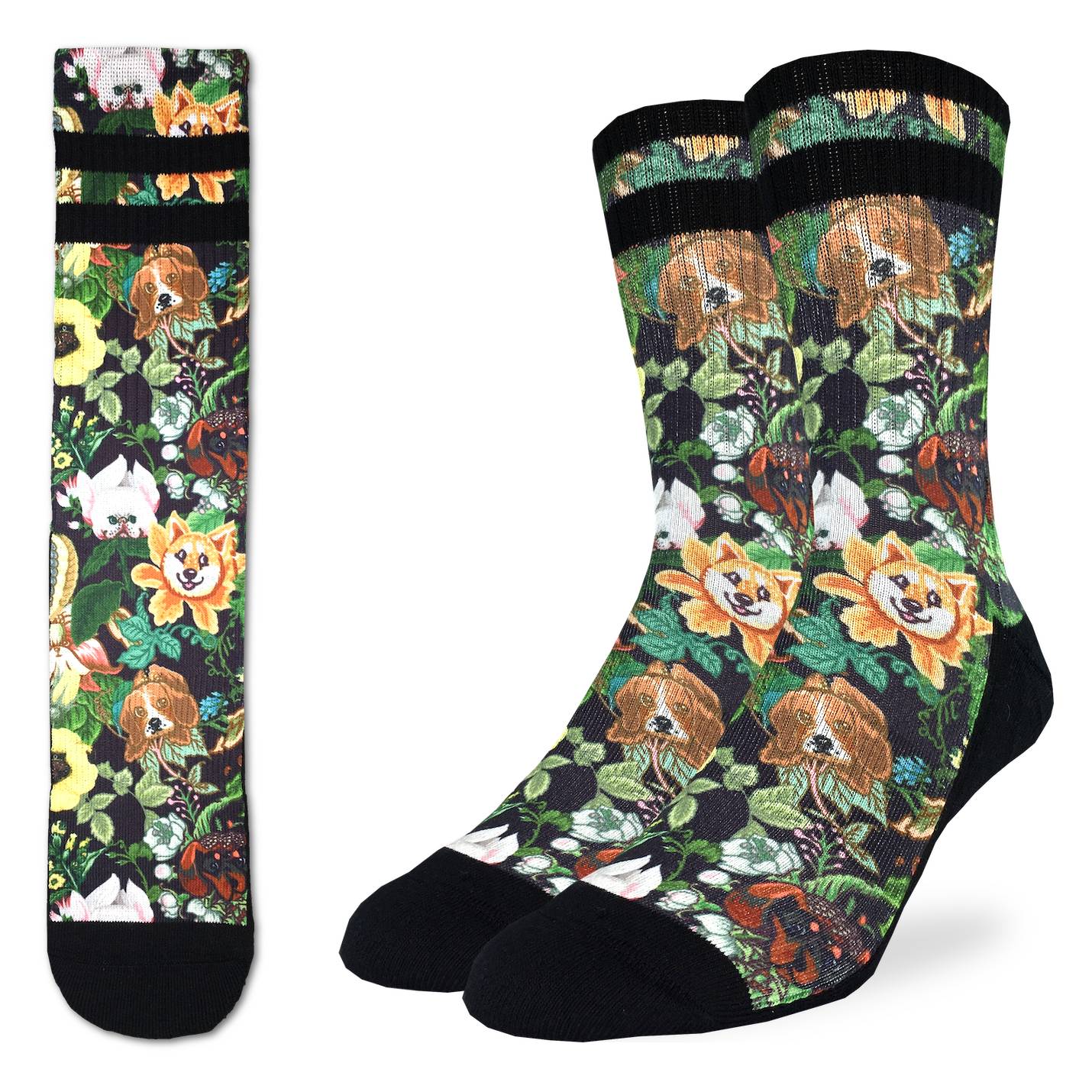 Botanical Dogs Active Socks - Breathable & Non-Slip Dog Socks for Running, Hiking & Indoor Play - Paw Protection for Small & Medium Dogs