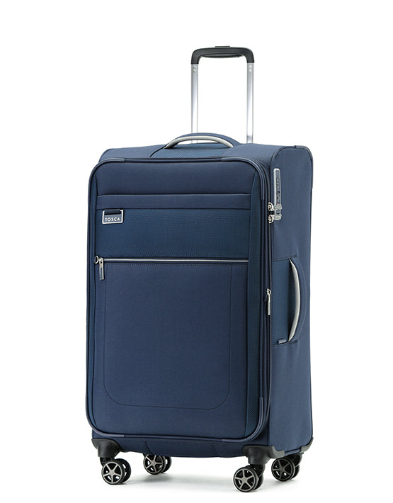 Tosca TCA720 Vega 28 Inch Medium Spinner Luggage in Navy Blue - Perfect for Business Travel & Weekend Getaways