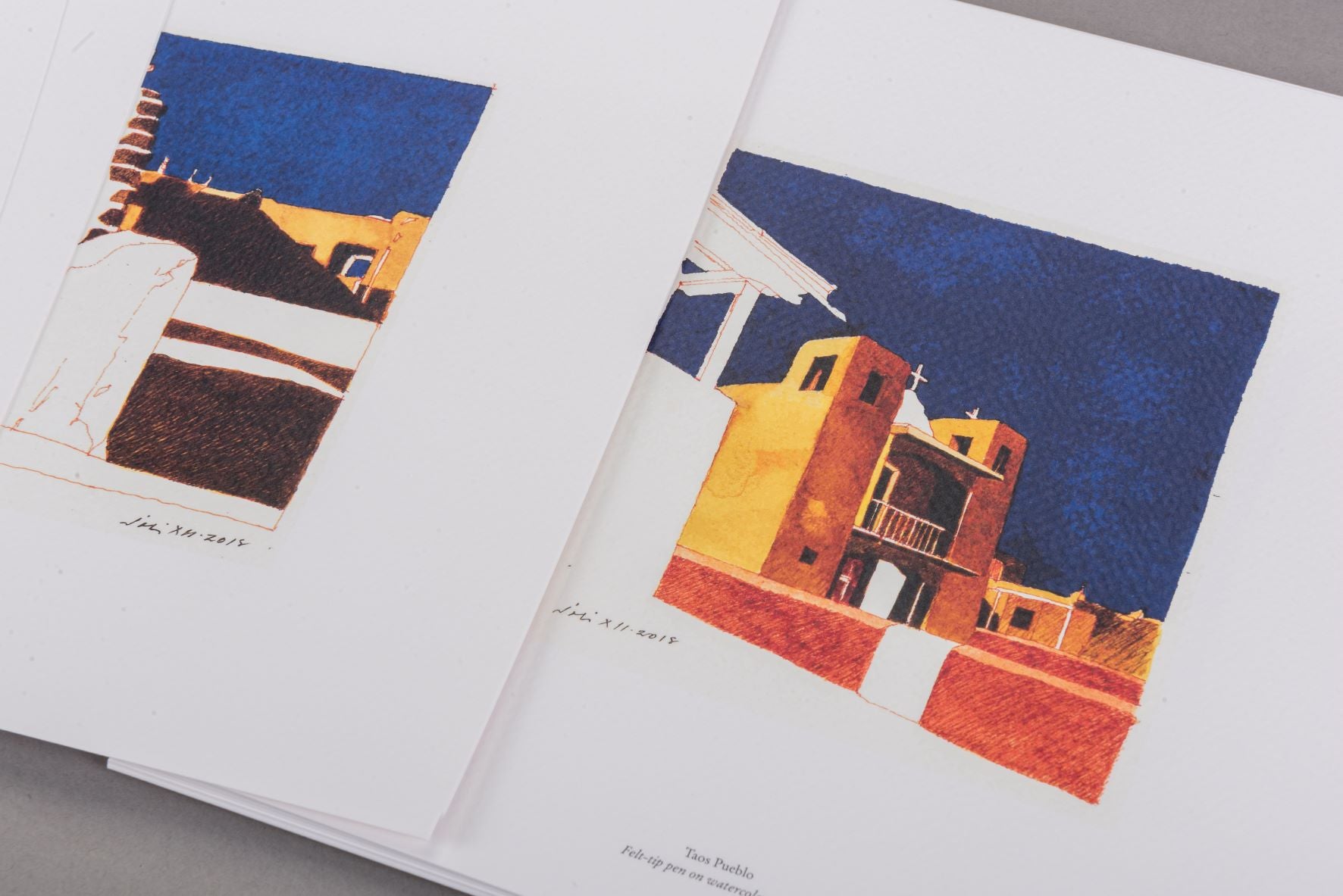 Taos Santa Fe: José Gelabert Navia Art Print - Southwest Style Wall Decor for Living Room, Bedroom & Office