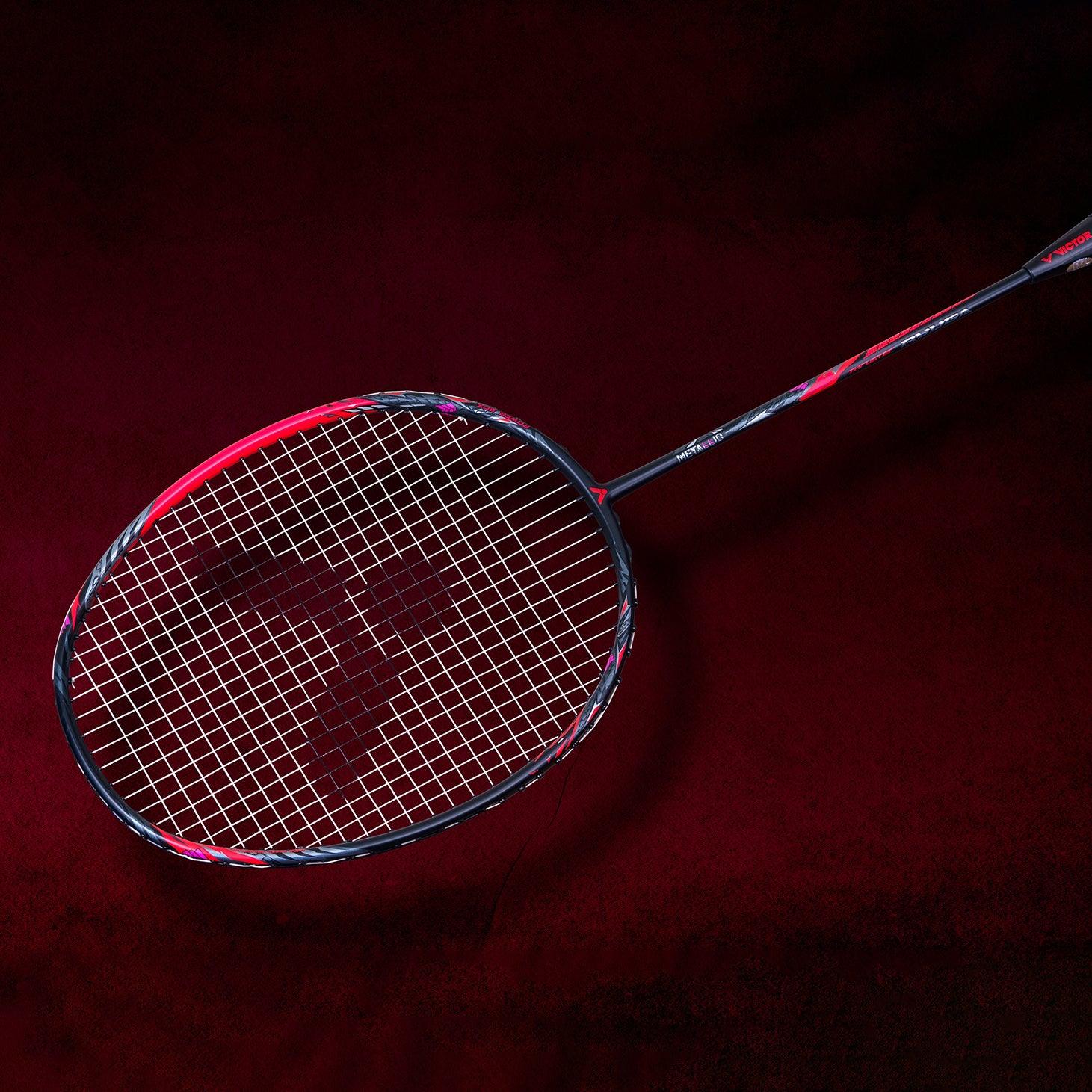 Victor Thruster Ryuga Metallic Unstrung Badminton Racket - Black | Professional Tournament Grade Shuttlecock Racket for Competitive Play & Training