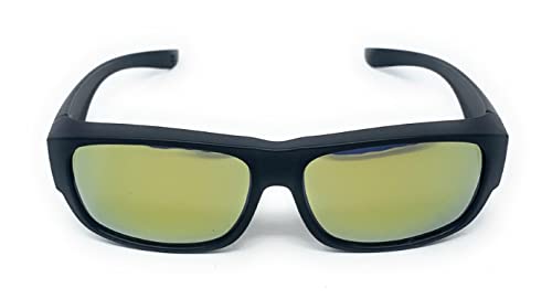 Matte Black With Mirrored Yellow Lens