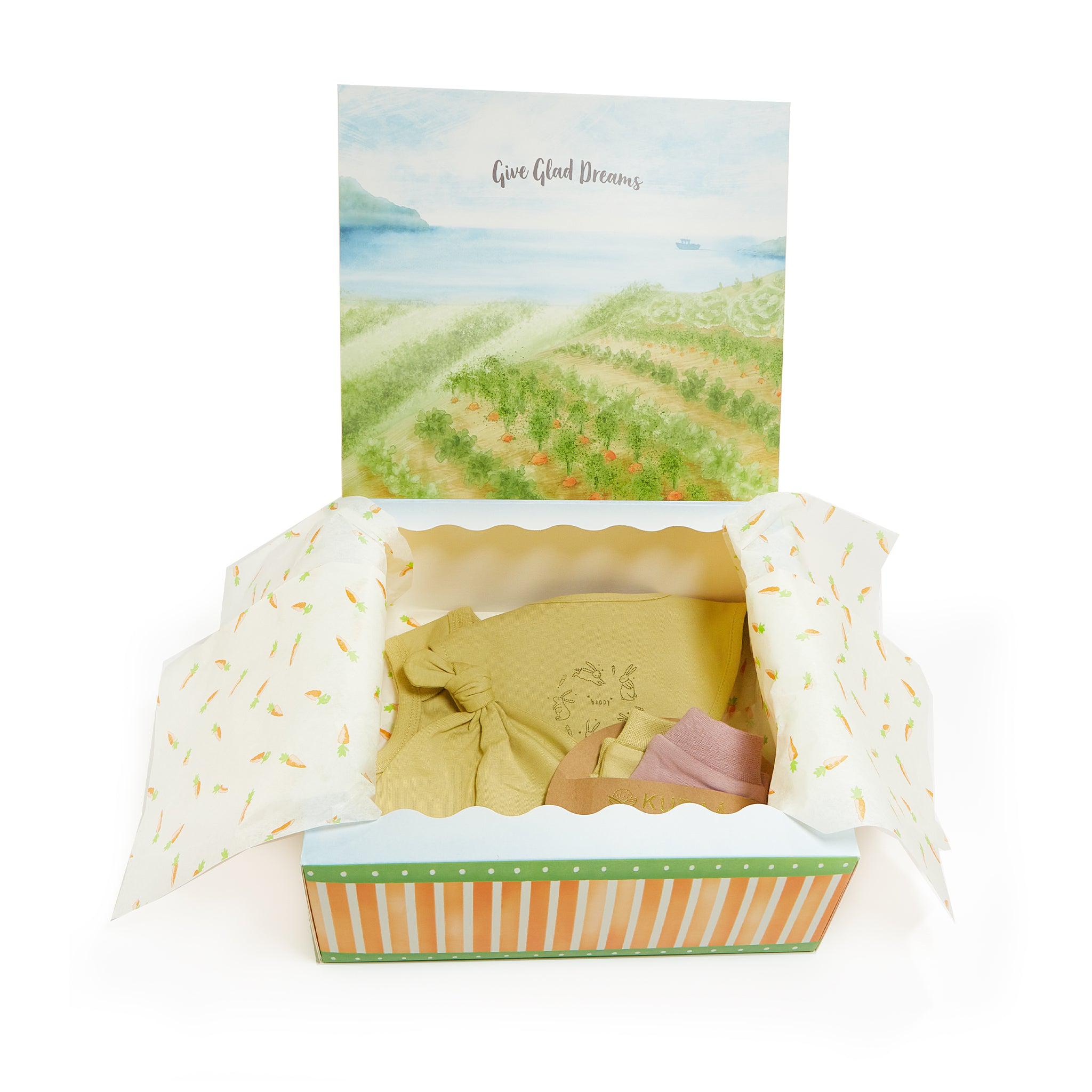 Organic Newborn Essentials Gift Set - Eco-Friendly Baby Clothes & Accessories for Newborns | Perfect for Baby Showers, Christenings & First-Time Parents
