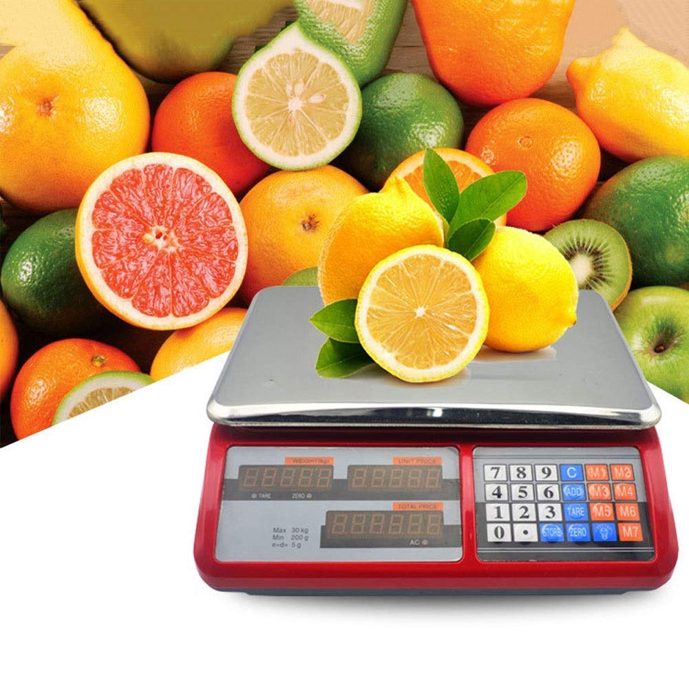 30kg/200g Digital Electronic Kitchen Scale - High Precision LCD Backlit Display with Tare Function, Waterproof & Easy to Clean - Perfect for Baking, Cooking, Jewelry Weighing and Postal Shipping