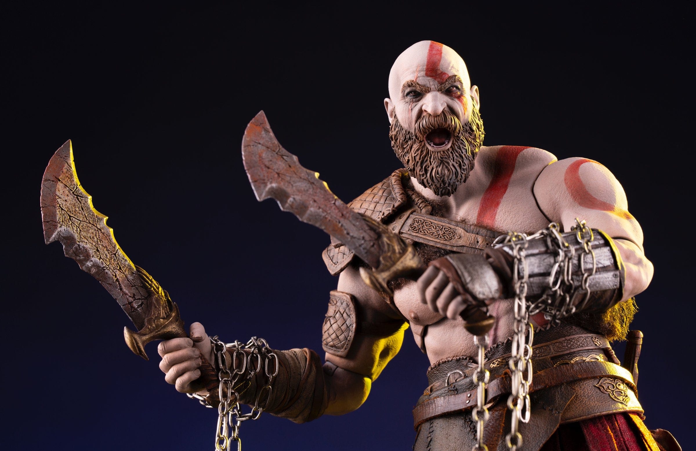 God of War Kratos 1/6 Scale Deluxe Collectible Action Figure - Premium Gaming Statue for Display & Collection - Perfect for Gamers & Collectors