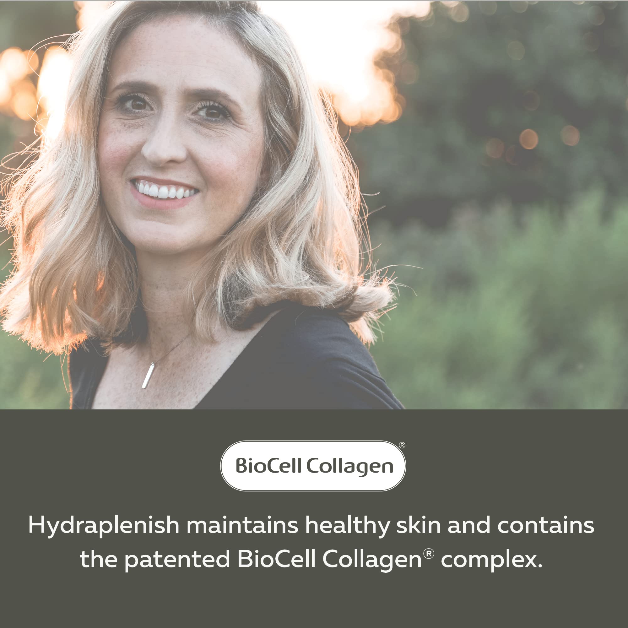Nature’s Way Hydraplenish Collagen Supplement with BioCell Collagen, Hyaluronic Acid & OptiMSM - Supports Hair, Skin & Nail Health - 60 Capsules - For Hydration & Anti-Aging Skincare Routine (Packaging May Vary)