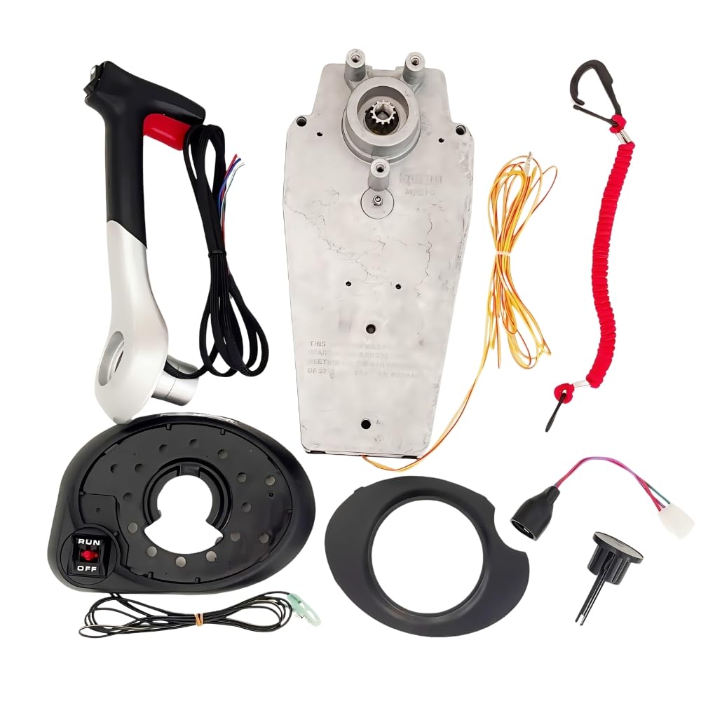Mercury Outboard Engine Remote Control Panel - 4000 Gen II 883710A02 Side Mount with Power Trim & Stop Switch for Boats, Fishing & Marine Applications