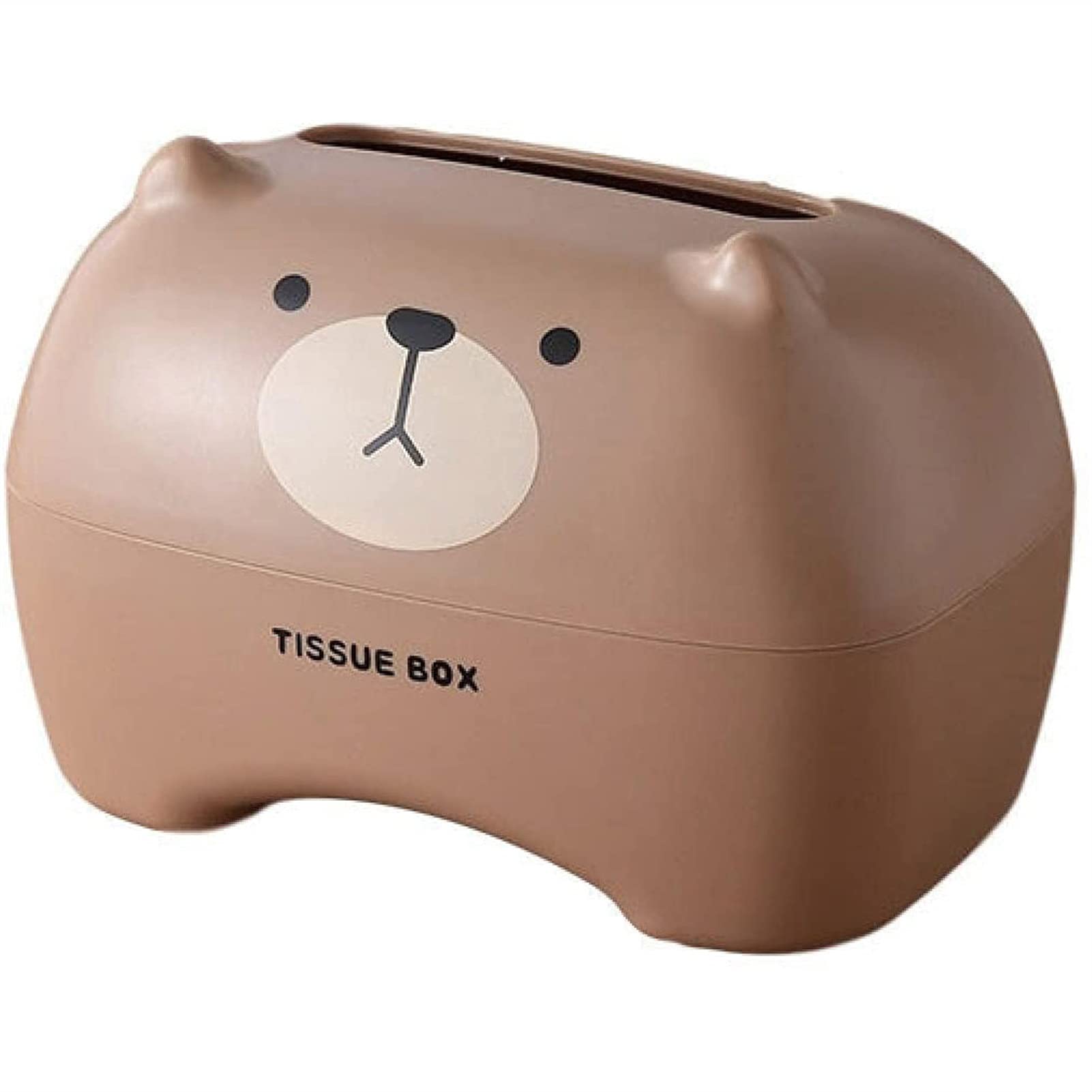 BLLXMX Cute Cartoon Tissue Box Cover - Thickened Plastic Tissue Holder for Bathroom, Bedroom, Desk & Countertop | Napkin & Paper Roll Storage Container | Perfect for Home, Office & Nursery Decor (Color C)