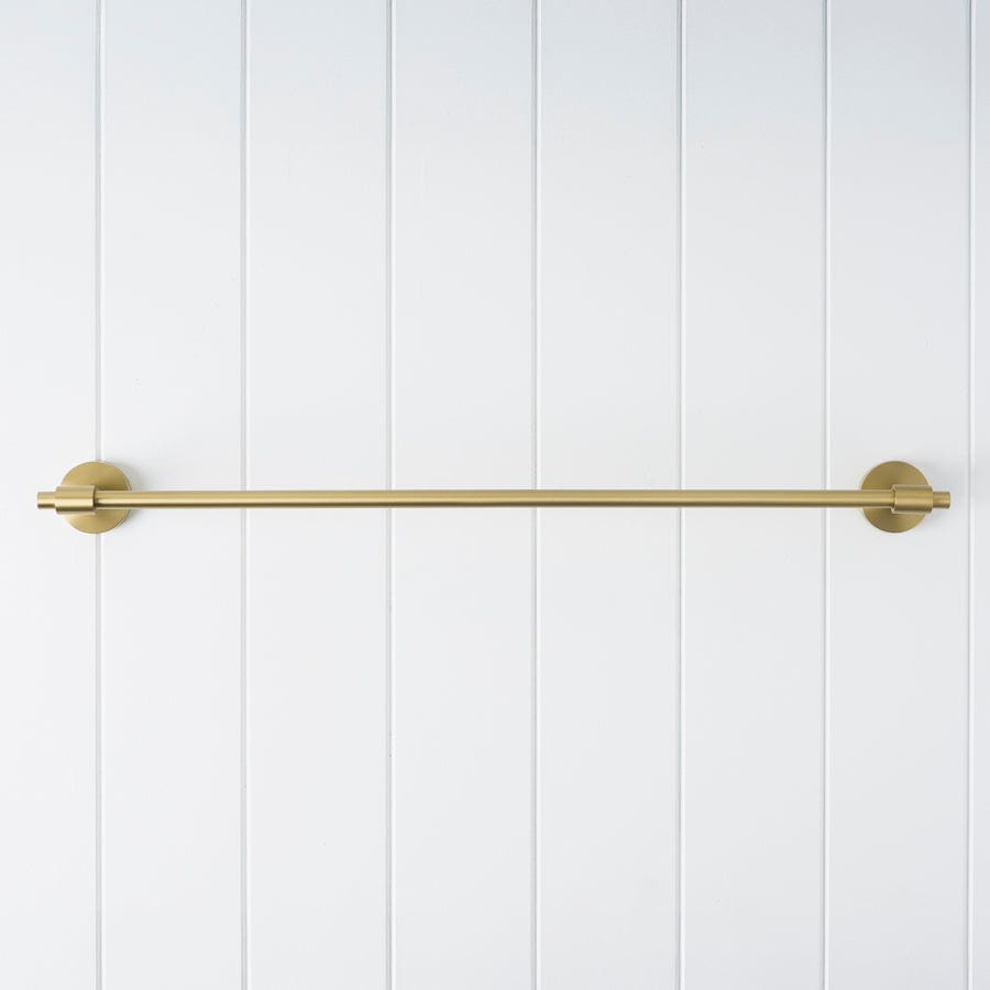 600mm Brushed Brass Melbourne Towel Rail - Premium Bathroom Towel Holder for Modern Home Decor & Spa-Like Experience