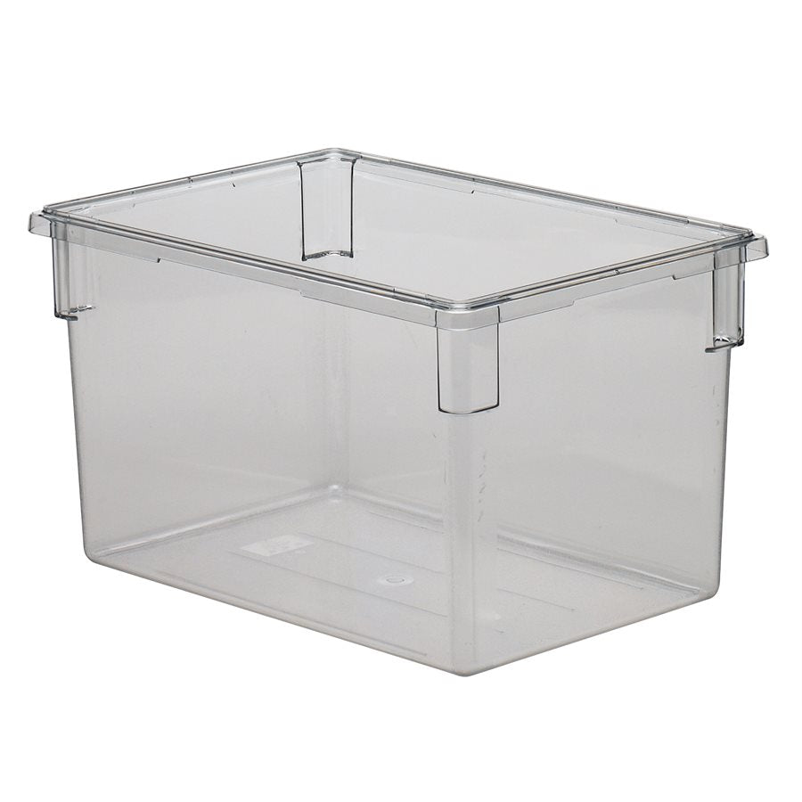 Cambro 22 Gallon Clear Food Storage Container with Lid - Commercial Grade Plastic Bin for Bulk Food Storage, Restaurant Kitchen, Catering & Meal Prep (182615CW135)