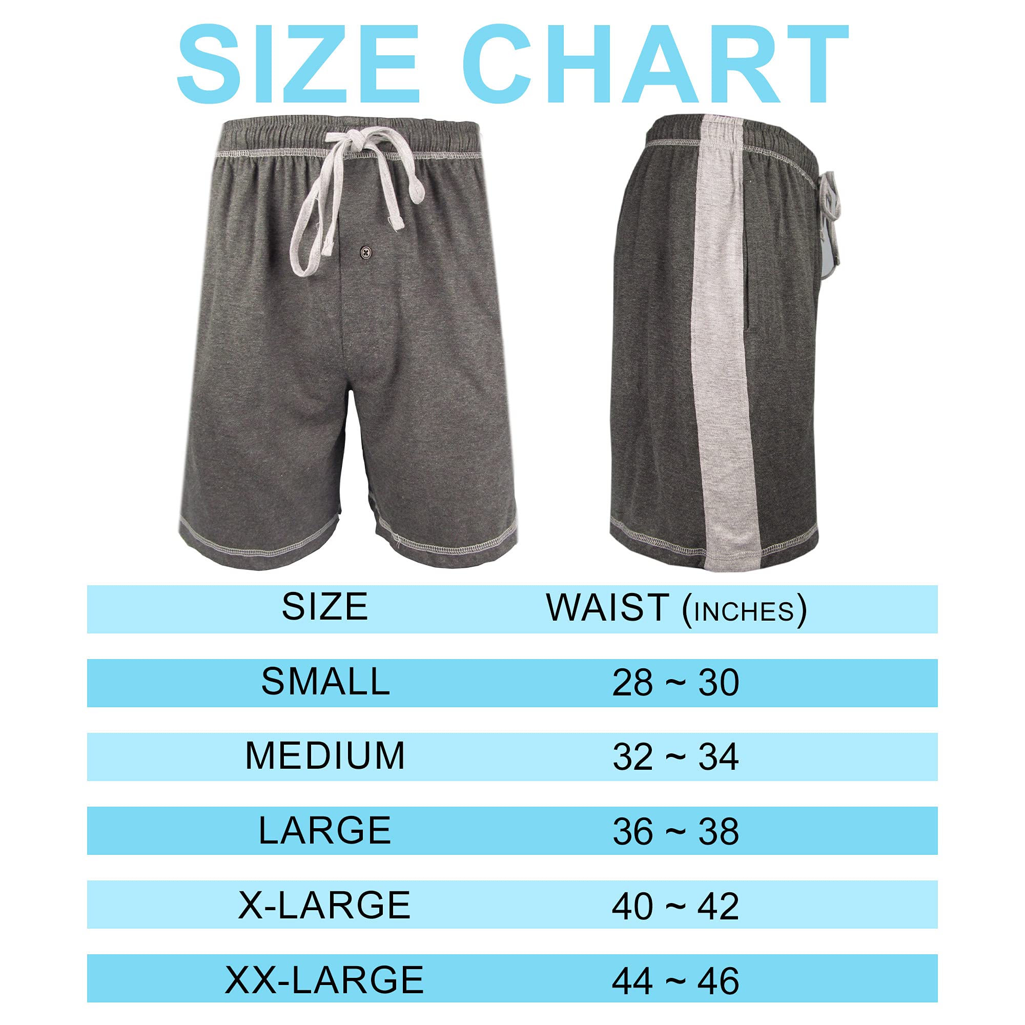 Brave Men's Cotton Super Soft Knit Lounge Shorts - Comfortable Sleepwear & Relaxing Home Pajama Shorts for Lounging, Sleeping & Casual Wear