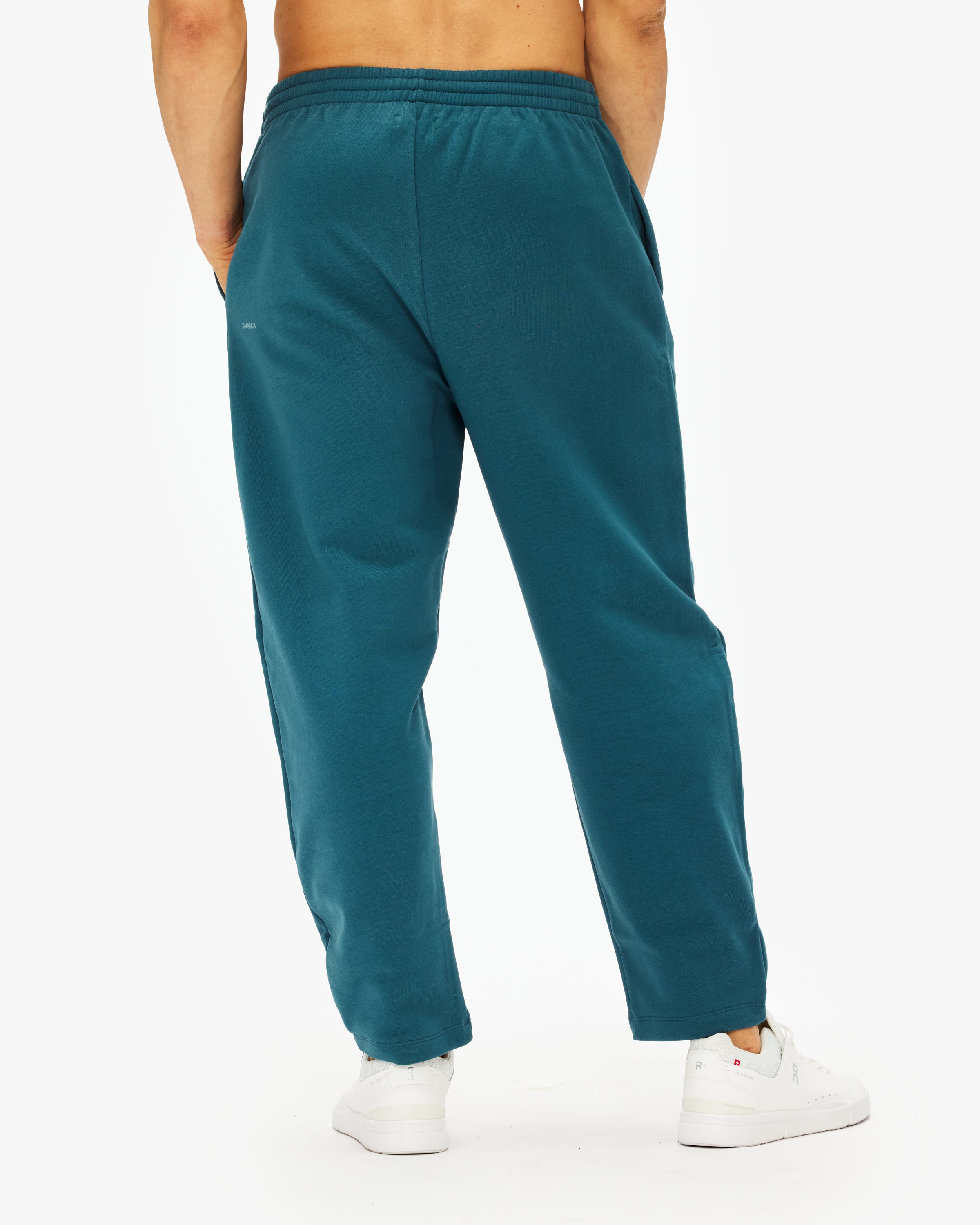 Pangaia Men's Heavyweight Barrel Leg Trackpants - Comfortable Jogger Pants for Running, Gym & Casual Wear