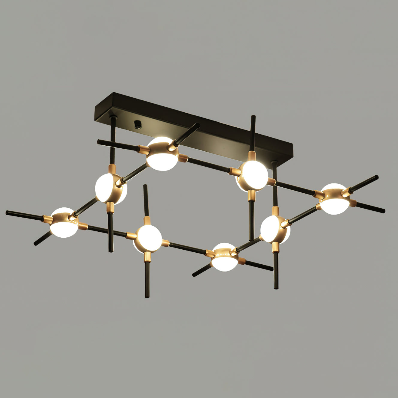 Dorney Modern Floating Ball Ceiling Light Fixture - LED Hanging Sphere Pendant Lamp for Living Room, Bedroom, Dining Room and Office Lighting Decor