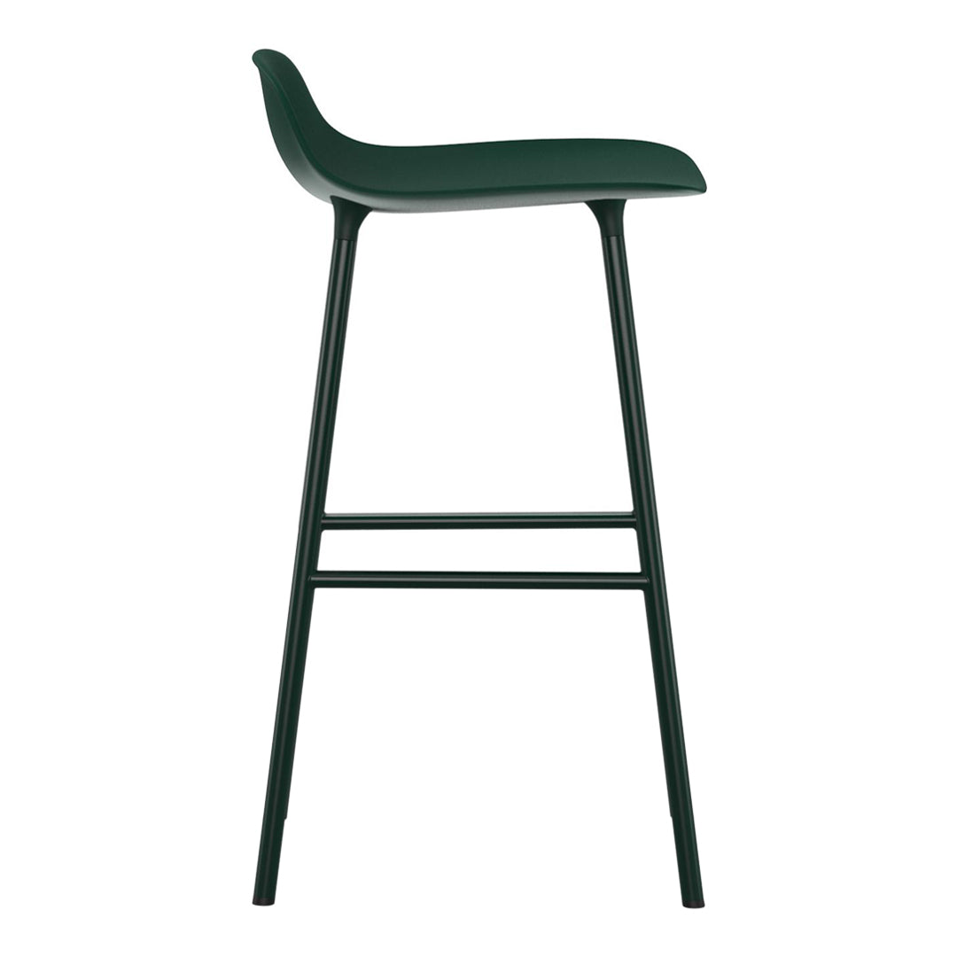 Modern Metal Leg Form Counter Stool - Bar Stool for Kitchen Island, Breakfast Nook & Home Decor