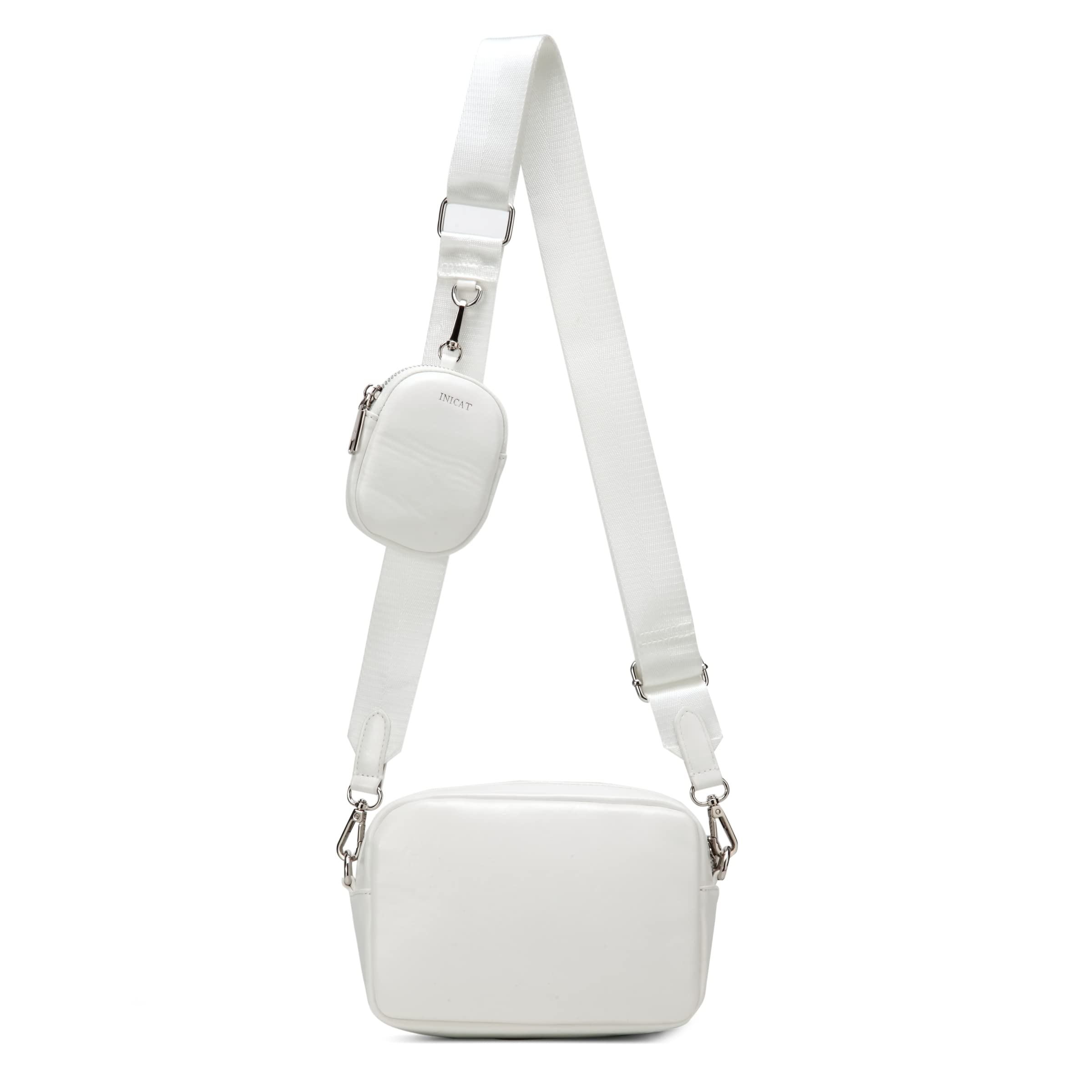 AOCINA Small Coin Purse Crossbody Bag for Women - Soft Leather Quilted Hobo Purse with Coin Pouch & Key Holder (2 Sizes) - Perfect for Shopping, Travel & Everyday Essentials