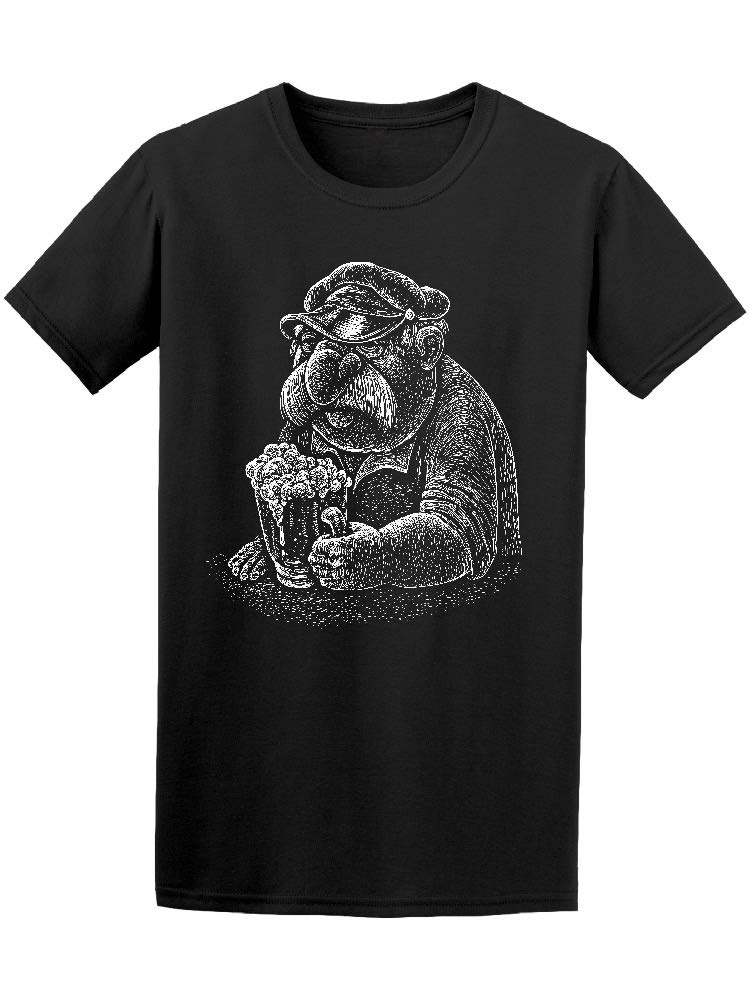 Mustache Bar Graphic T-Shirt for Men - Cool & Stylish Casual Tee for Night Out, Parties & Social Events
